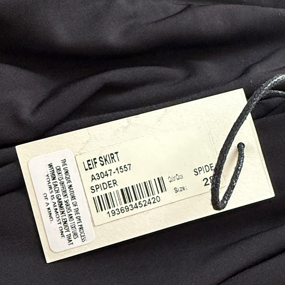 Agolde Black denim maxi skirt with split at front - Picture 5 of 5